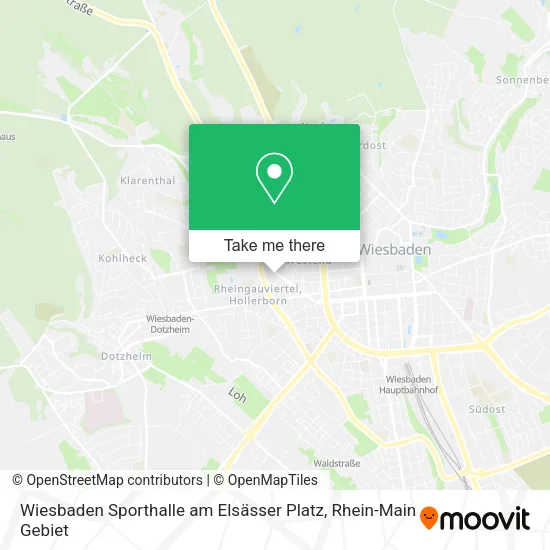 Карта Wiesbaden Sporthalle am Elsässer Platz