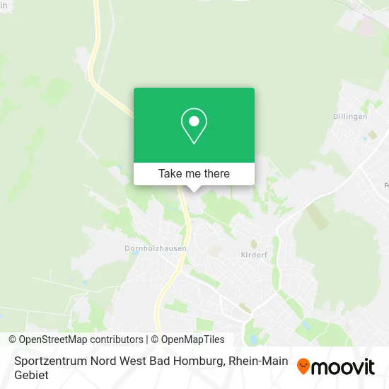 Sportzentrum Nord West Bad Homburg map
