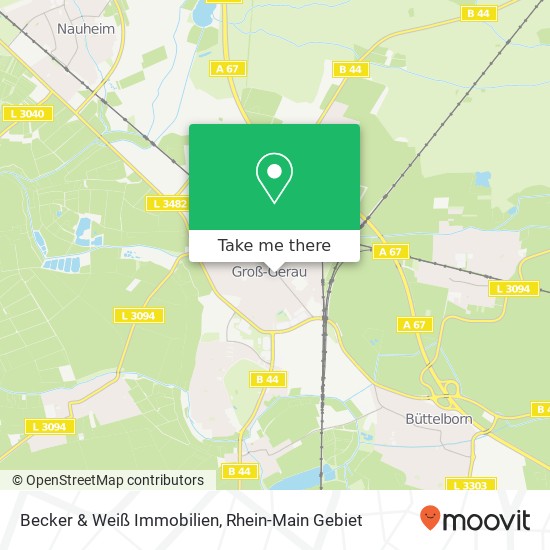 Becker & Weiß Immobilien map