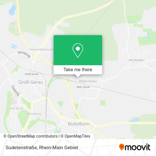 Карта Sudetenstraße