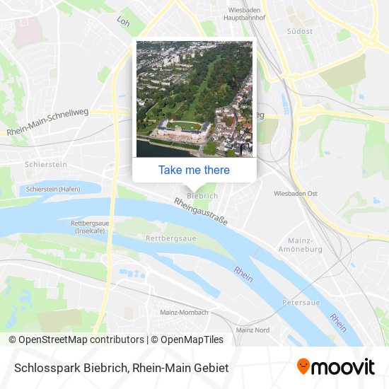 Schlosspark Biebrich map