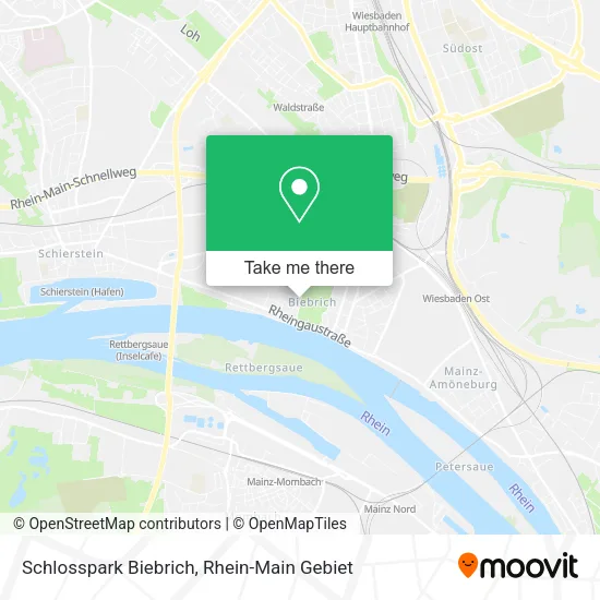 Карта Schlosspark Biebrich