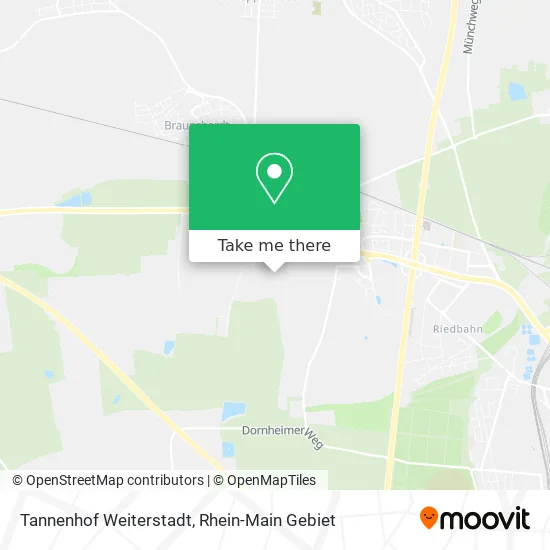 Карта Tannenhof Weiterstadt