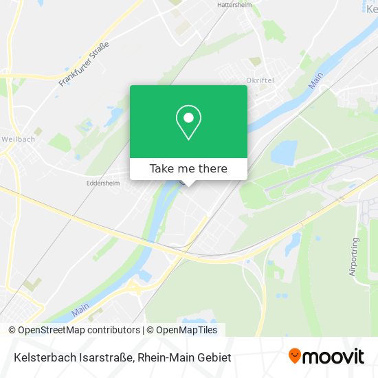 Карта Kelsterbach Isarstraße