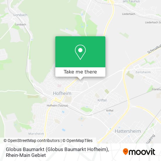 Globus Baumarkt (Globus Baumarkt Hofheim) map