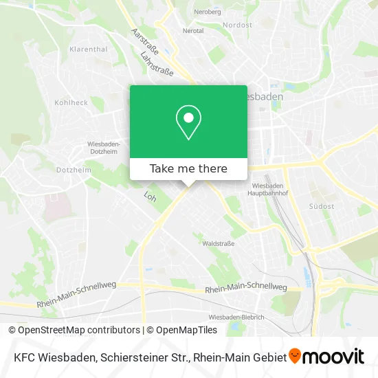 Карта KFC Wiesbaden, Schiersteiner Str.