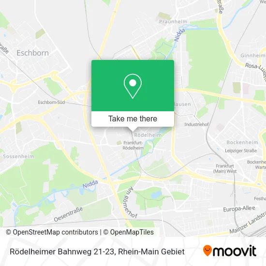 Rödelheimer Bahnweg 21-23 map