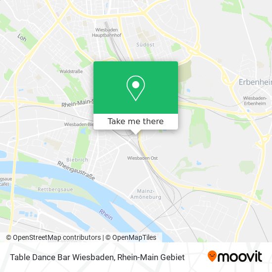 Карта Table Dance Bar Wiesbaden