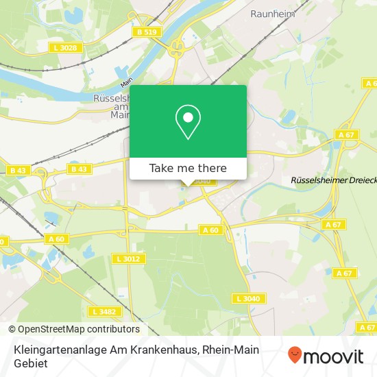 Kleingartenanlage Am Krankenhaus map