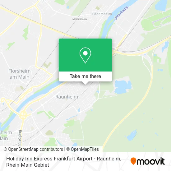 Карта Holiday Inn Express Frankfurt Airport - Raunheim