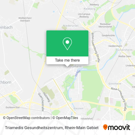 Карта Triamedis Gesundheitszentrum