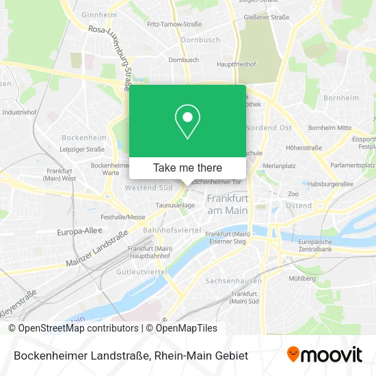 Карта Bockenheimer Landstraße