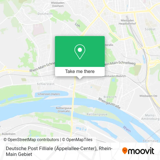 Карта Deutsche Post Filliale (Äppelallee-Center)