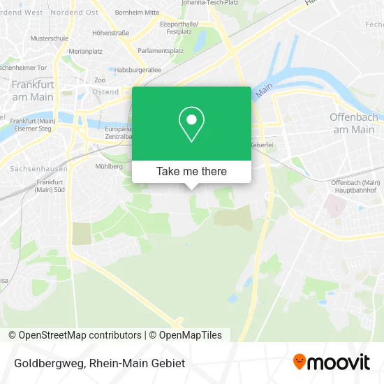 Карта Goldbergweg
