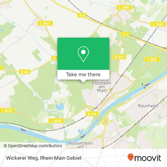 Wickerer Weg map