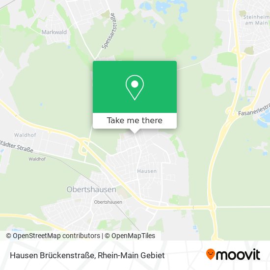 Hausen Brückenstraße map