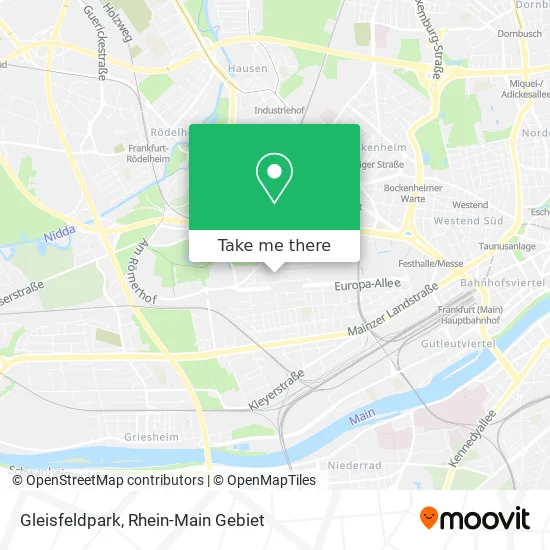 Карта Gleisfeldpark