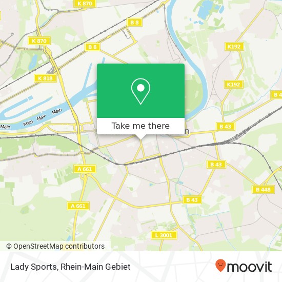 Lady Sports map