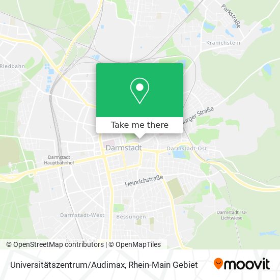 Universitätszentrum/Audimax map