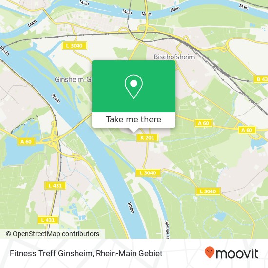 Карта Fitness Treff Ginsheim