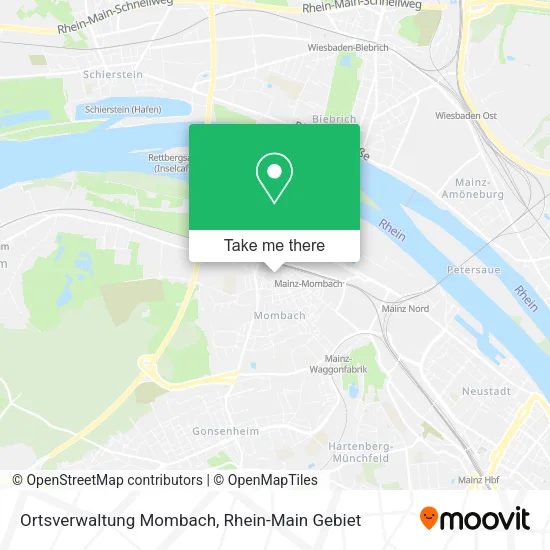 Карта Ortsverwaltung Mombach