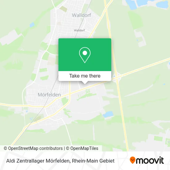 Карта Aldi Zentrallager Mörfelden
