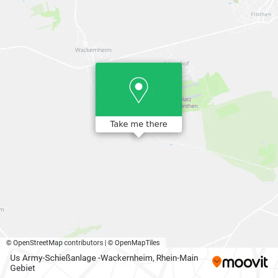 Карта Us Army-Schießanlage -Wackernheim