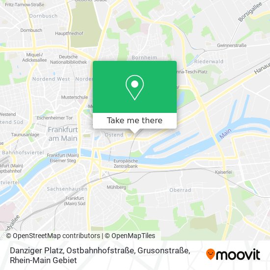 Danziger Platz, Ostbahnhofstraße, Grusonstraße map