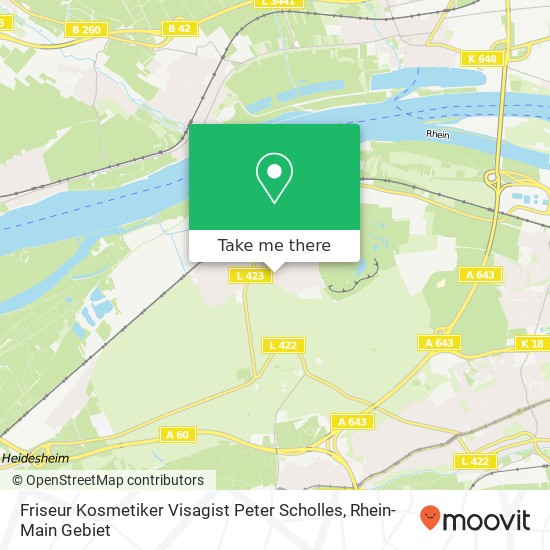 Friseur Kosmetiker Visagist Peter Scholles map