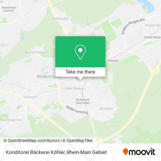 Konditorei Bäckerei Köhler map