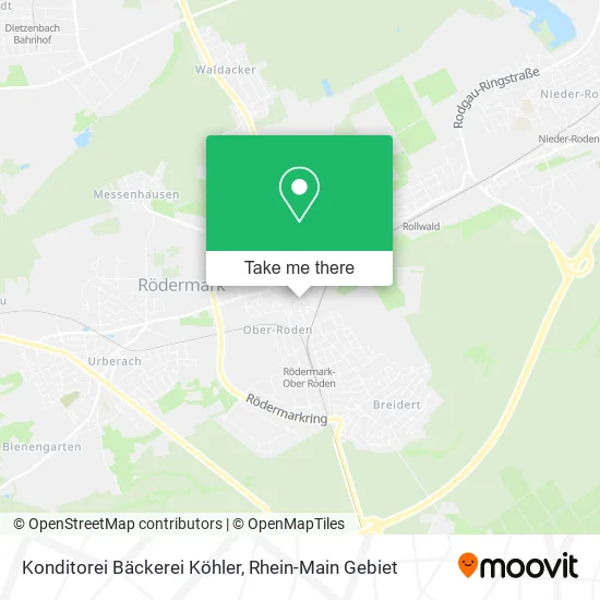 Карта Konditorei Bäckerei Köhler