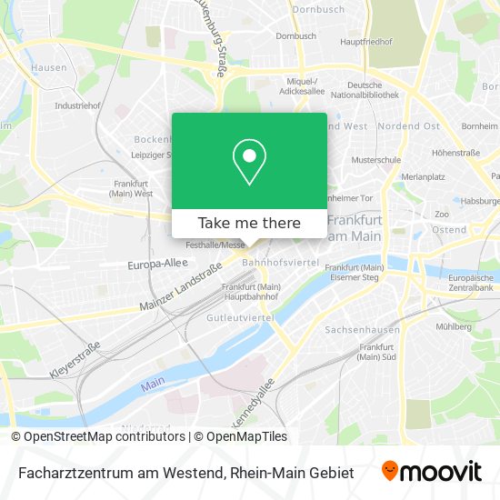 Карта Facharztzentrum am Westend