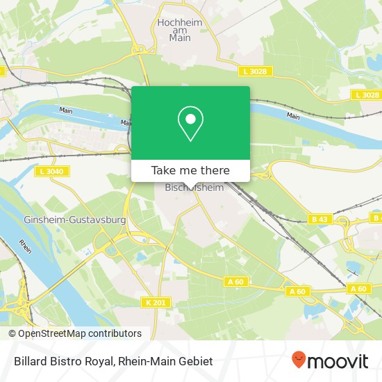 Billard Bistro Royal map
