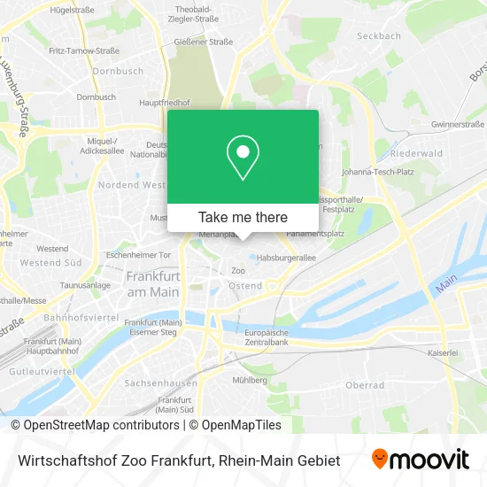 Карта Wirtschaftshof Zoo Frankfurt