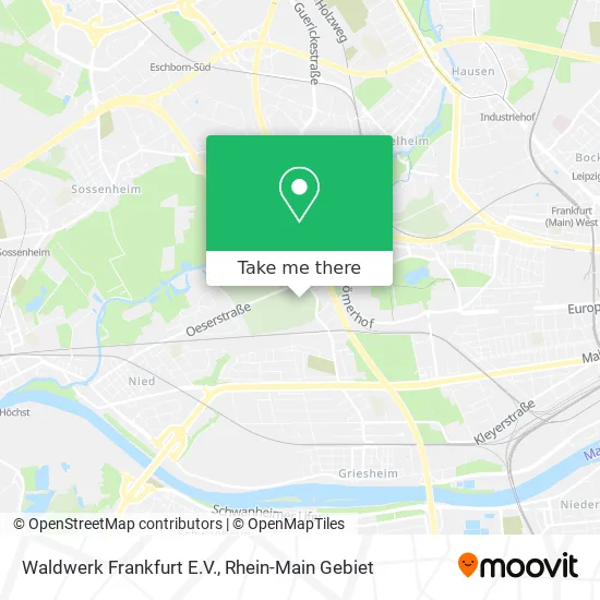Карта Waldwerk Frankfurt E.V.