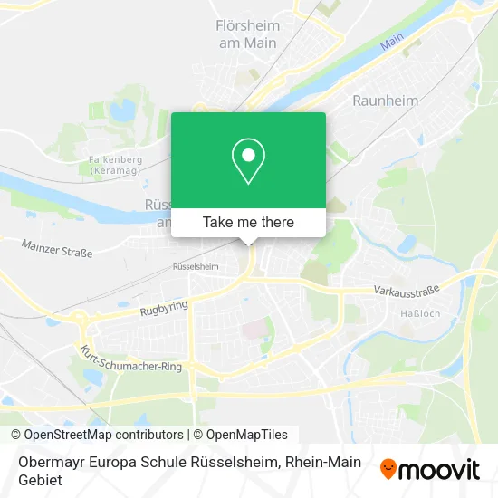 Карта Obermayr Europa Schule Rüsselsheim