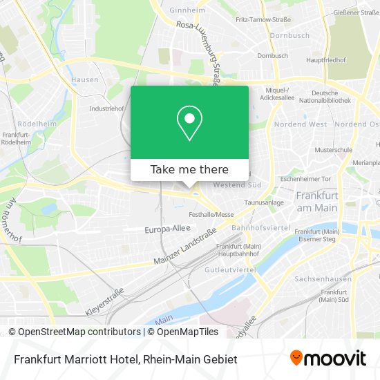 Карта Frankfurt Marriott Hotel