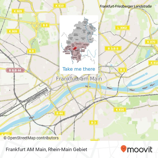 Frankfurt AM Main map