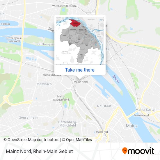 Mainz Nord map