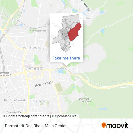 Darmstadt Ost map