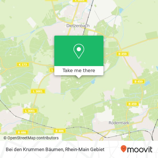 Bei den Krummen Bäumen map