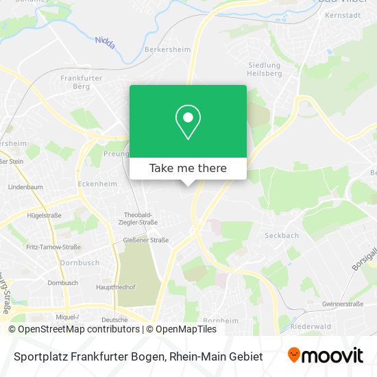 Sportplatz Frankfurter Bogen map