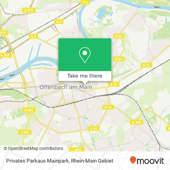 Privates Parkaus Mainpark map