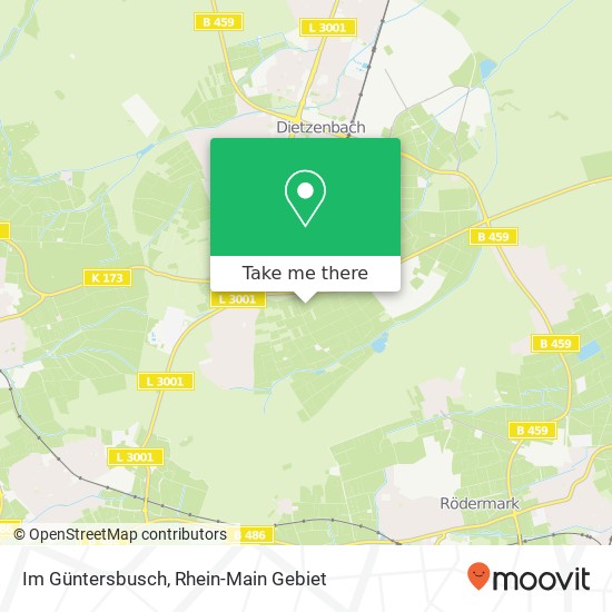 Im Güntersbusch map