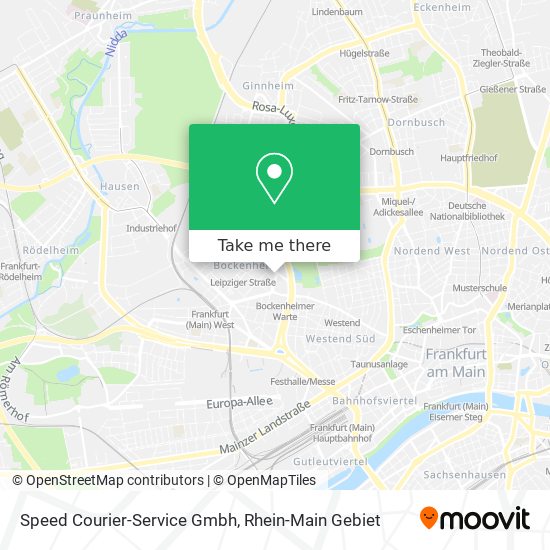 Карта Speed Courier-Service Gmbh