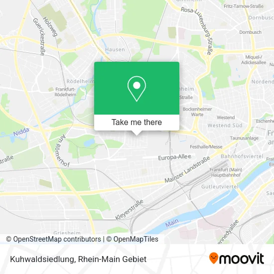 Карта Kuhwaldsiedlung