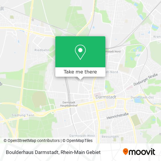 Boulderhaus Darmstadt map