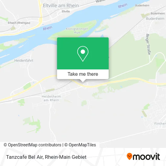 Tanzcafe Bel Air map