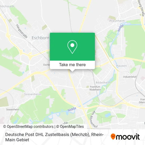 Карта Deutsche Post DHL Zustellbasis (Mechzb)
