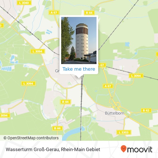 Карта Wasserturm Groß-Gerau